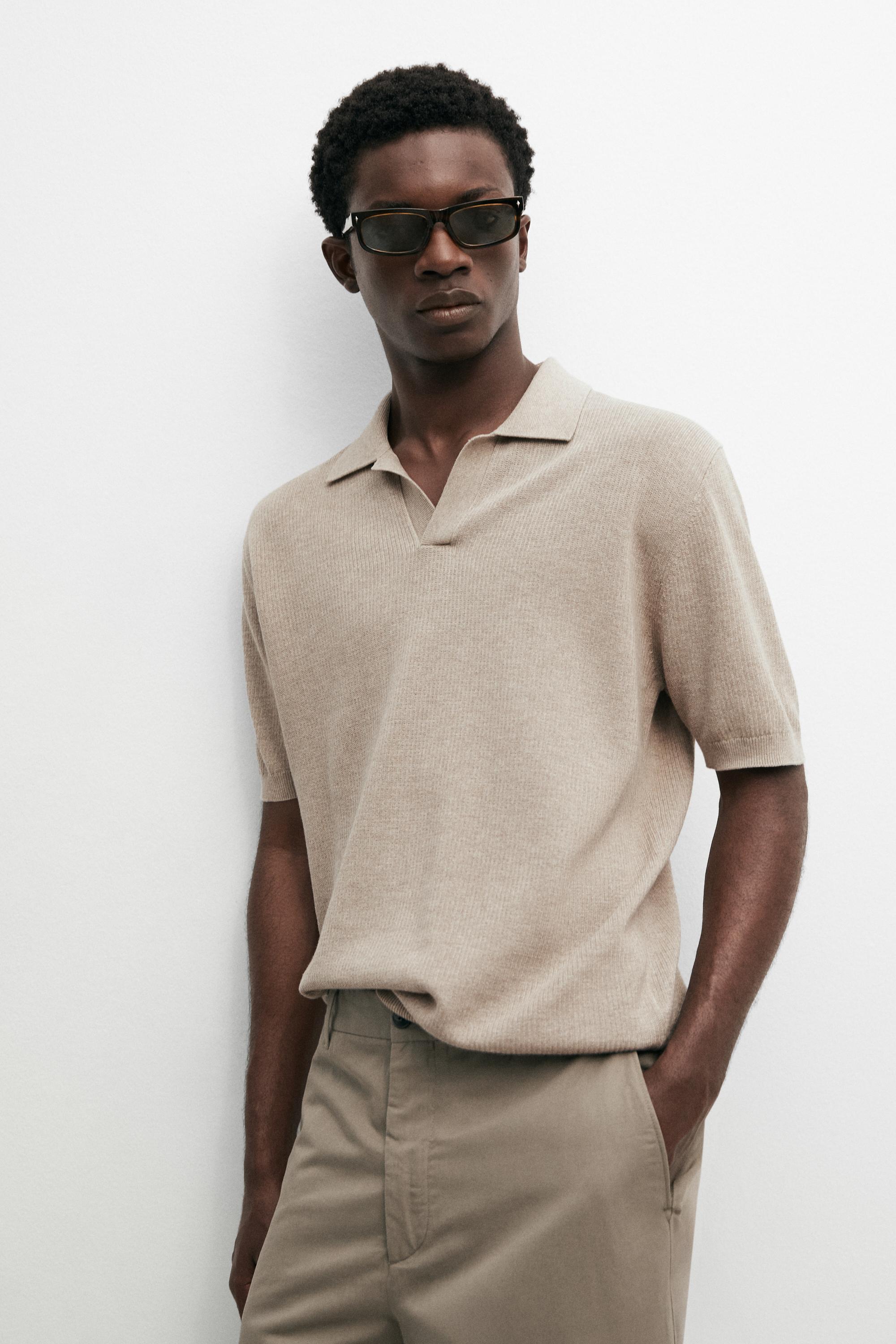 Pull polo maille 100 % coton